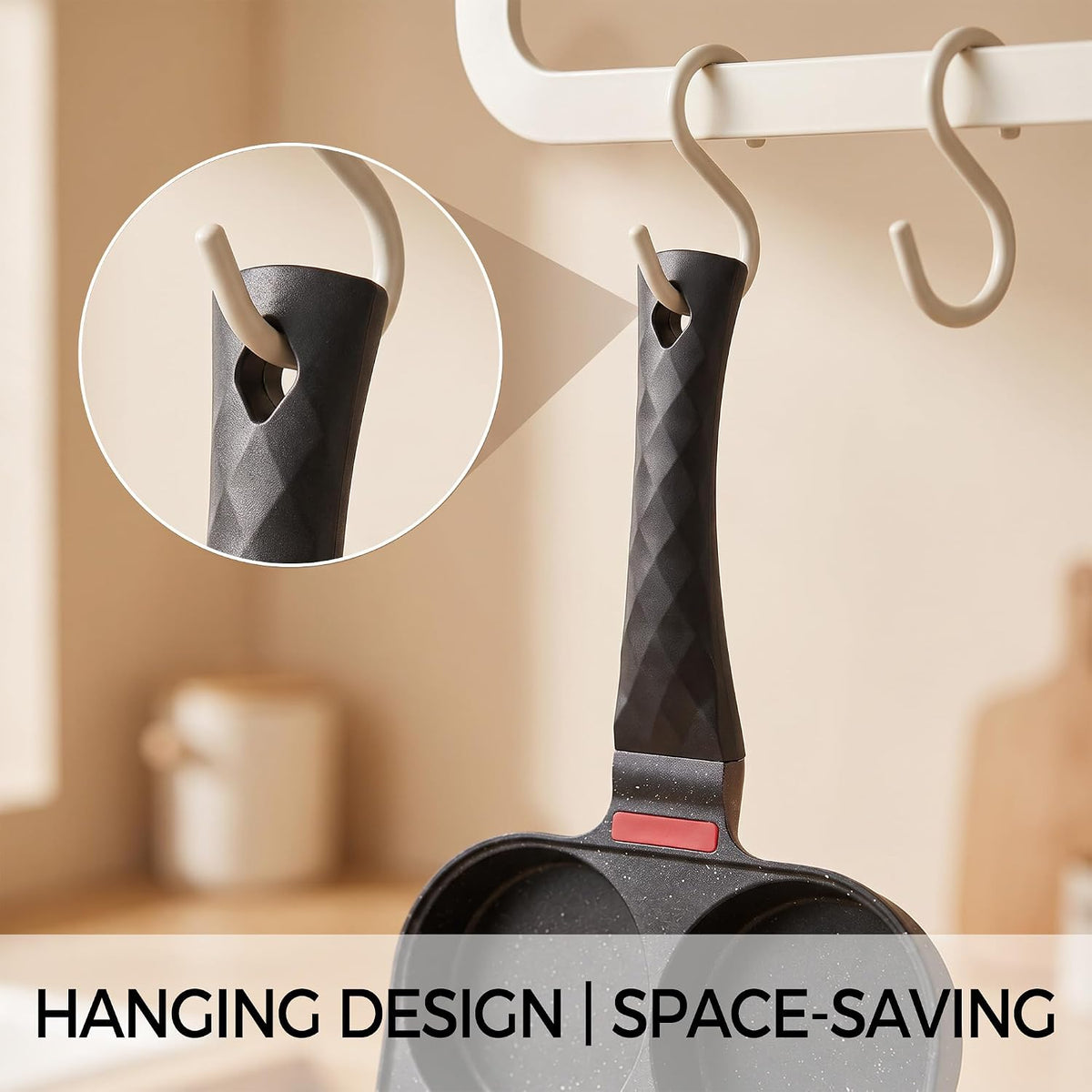 4-Cup Nonstick Egg Frying Pan