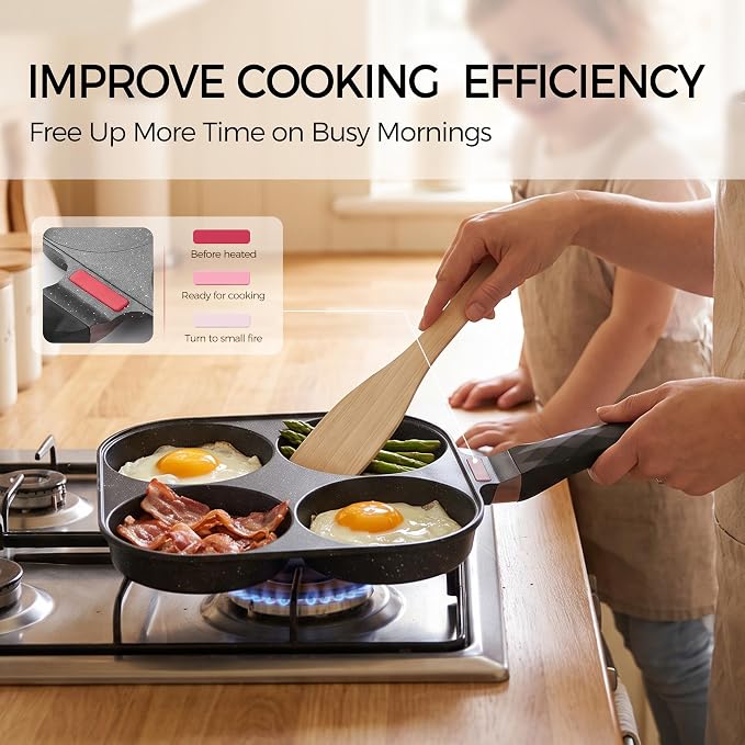 4-Cup Nonstick Egg Frying Pan
